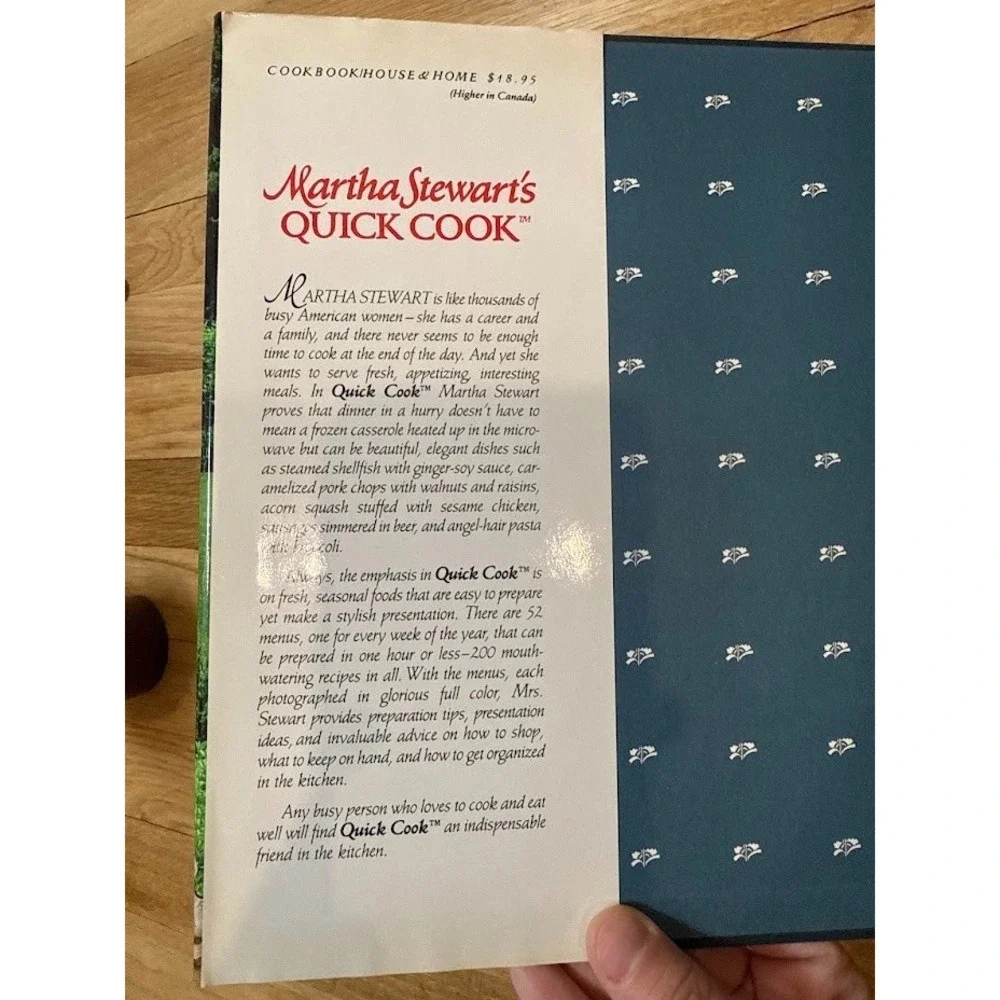 Lot of 4 Martha Stewart Cookbooks, Baking Quick Cook & Martha Living 80s-90s VTG